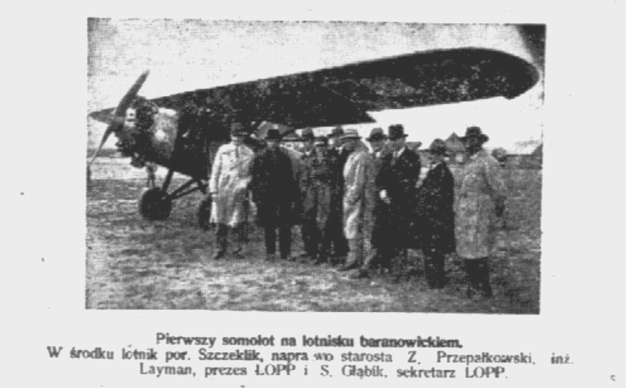 LOPP Baranowicze lotnisko somolot 1931
